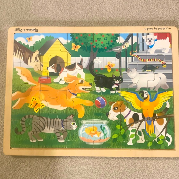 Melissa & Doug | Toys | Melissa And Doug Wooden Puzzle | Poshmark